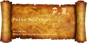 Pelle Márton névjegykártya